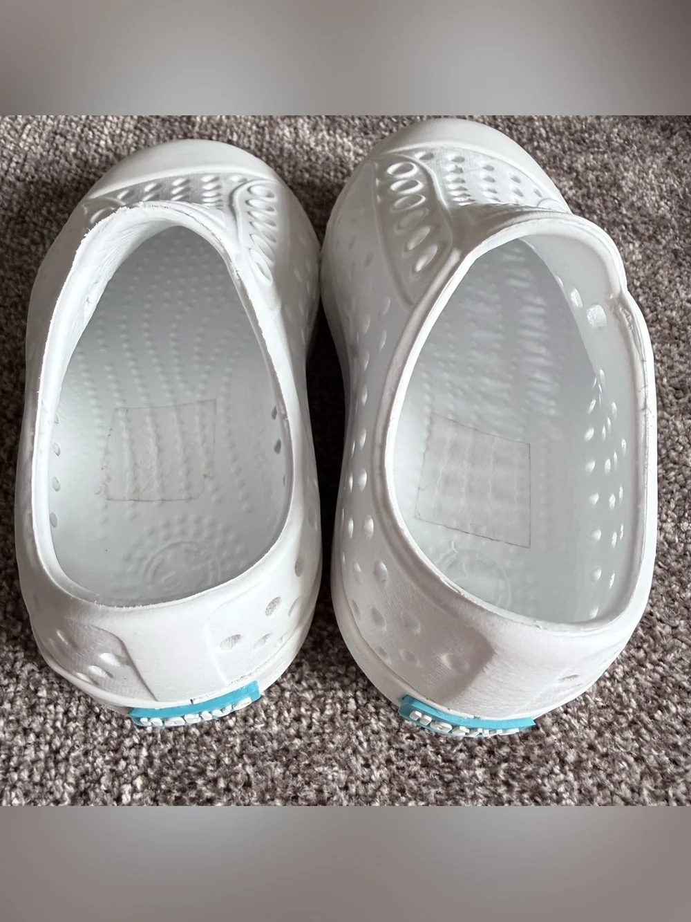 Native Jefferson White Slip On Water Shoes Toddler C5 Unisex Lightweight